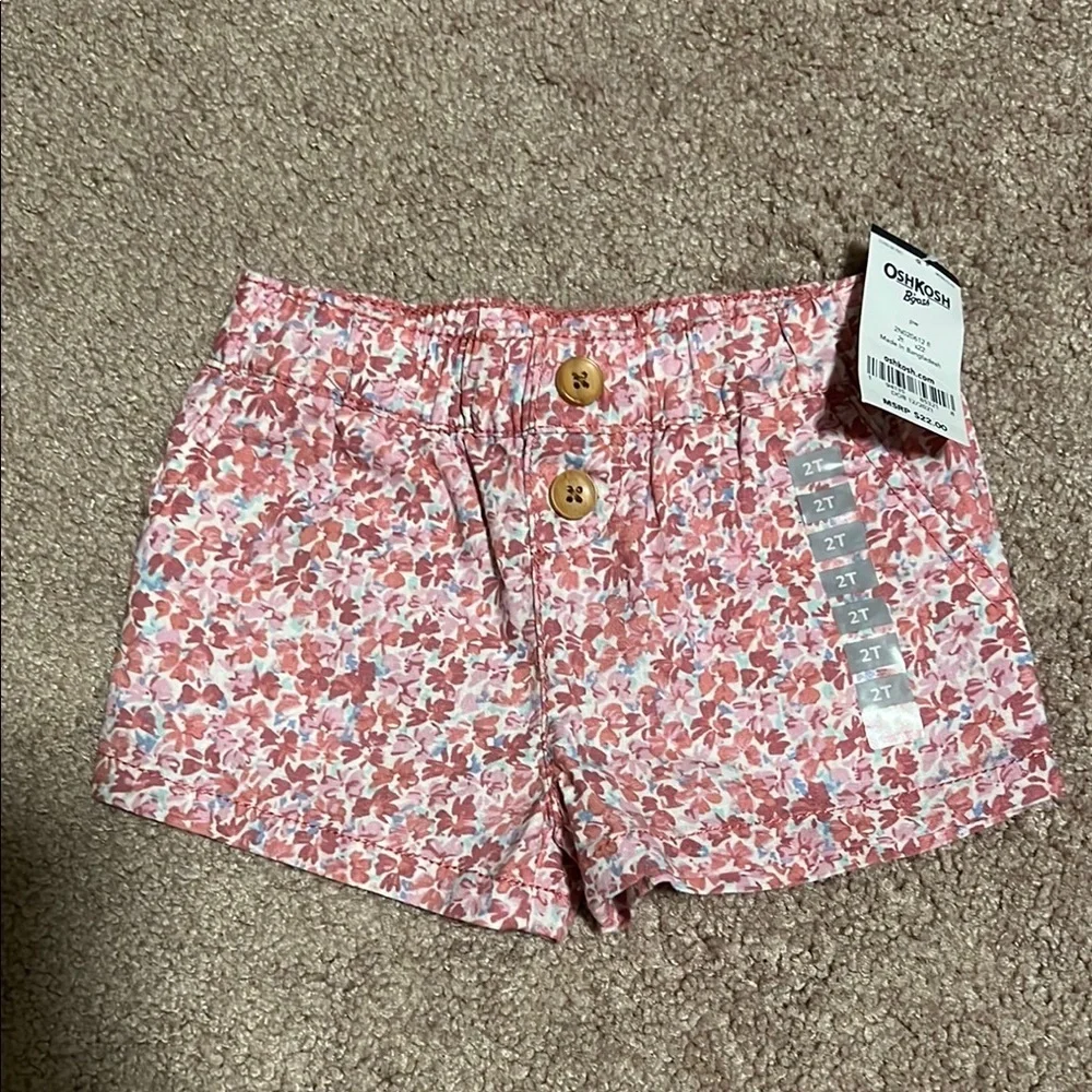 OshKosh B'gosh Pink Floral Shorts